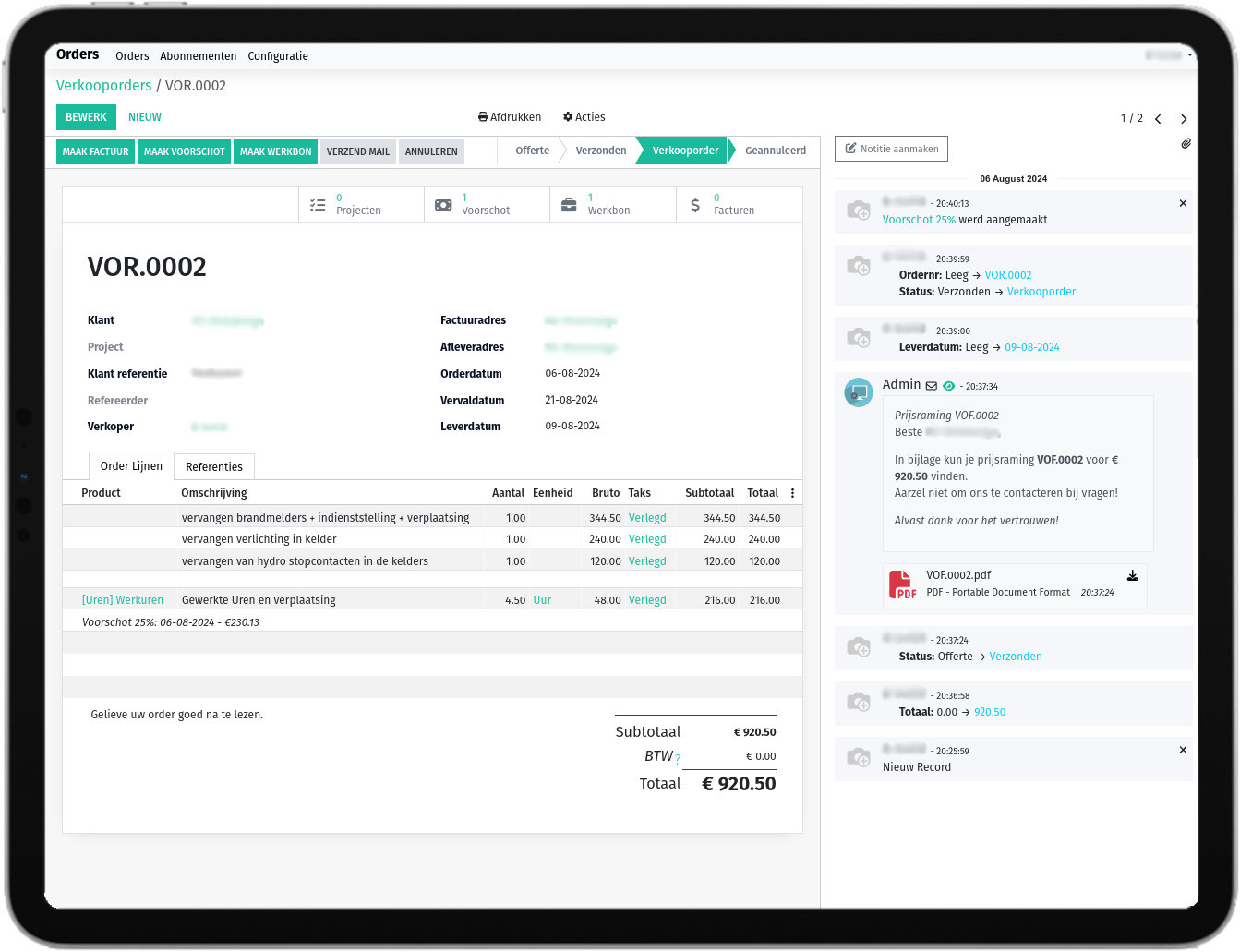 Screenshot Digivak